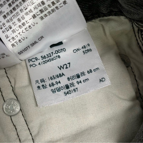 Levi’s Premium Original 501 Button Fly Jean Shorts Raw Hem Denim Size 27 - Picture 15 of 16